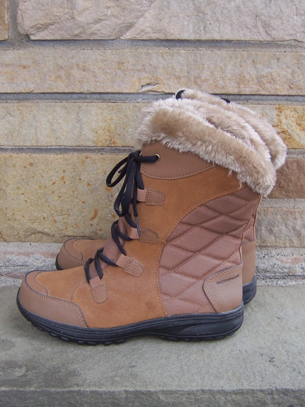 Columbia Ice Maiden II Women's Waterproof Snow Boots Elk Brown Size 8 NEW
